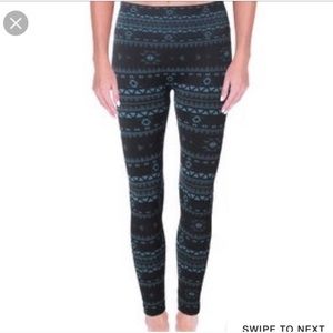 Shosho | Fleece Lined Printed Leggings Warm & Soft